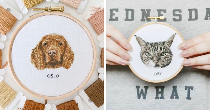 I Embroider Pet Portraits, And Here Are My Best 19 Works