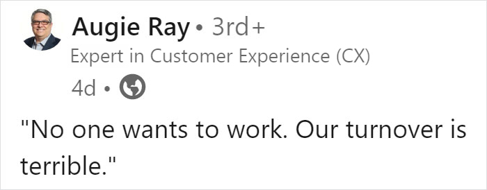 "No One Wants To Work": Man Provides A Point-By-Point Explanation Why Employers Should Stop Complaining "No One Wants To Work": Man Provides A Point-By-Point Explanation Why Employers Should Stop Complaining