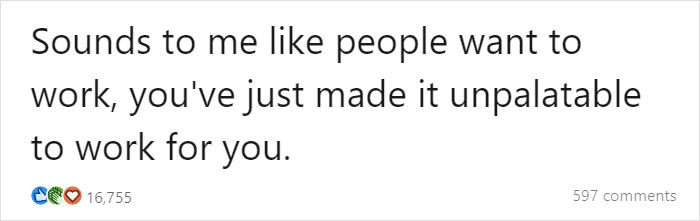 "No One Wants To Work": Man Provides A Point-By-Point Explanation Why Employers Should Stop Complaining "No One Wants To Work": Man Provides A Point-By-Point Explanation Why Employers Should Stop Complaining