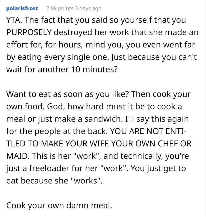 Petty Husband Annoyed That His Wife Always Takes Photos Of The Food She Makes, Ruins It To Prove A Point Petty Husband Annoyed That His Wife Always Takes Photos Of The Food She Makes, Ruins It To Prove A Point