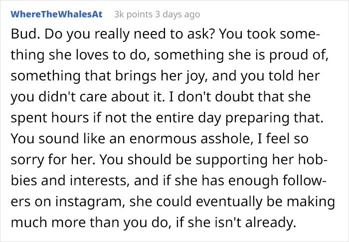 Petty Husband Annoyed That His Wife Always Takes Photos Of The Food She Makes, Ruins It To Prove A Point Petty Husband Annoyed That His Wife Always Takes Photos Of The Food She Makes, Ruins It To Prove A Point