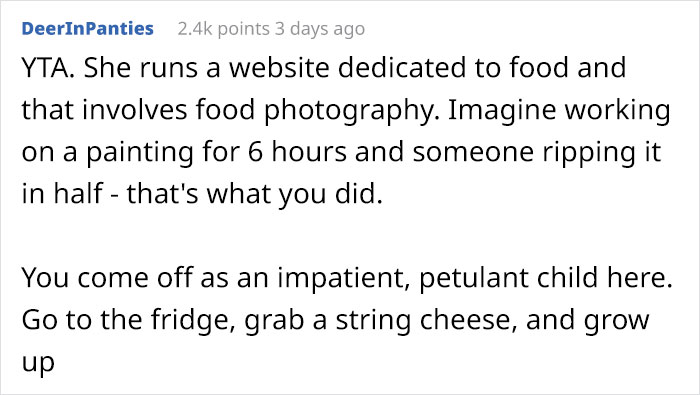 Petty Husband Annoyed That His Wife Always Takes Photos Of The Food She Makes, Ruins It To Prove A Point Petty Husband Annoyed That His Wife Always Takes Photos Of The Food She Makes, Ruins It To Prove A Point