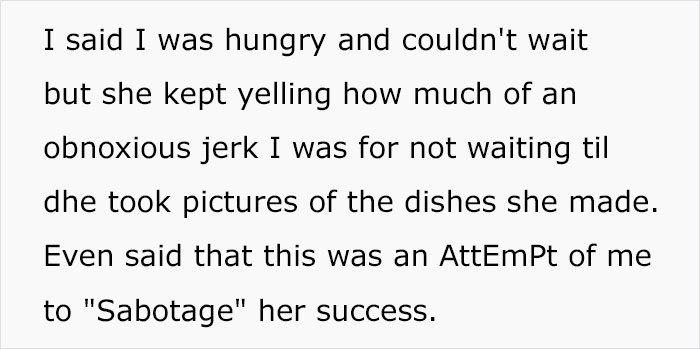 Petty Husband Annoyed That His Wife Always Takes Photos Of The Food She Makes, Ruins It To Prove A Point Petty Husband Annoyed That His Wife Always Takes Photos Of The Food She Makes, Ruins It To Prove A Point