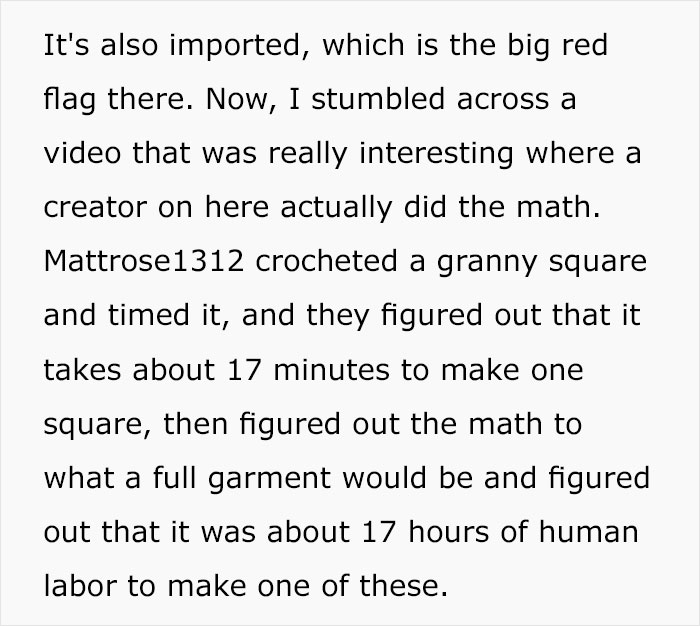 TikTokers List Red Flags That Show This $35 Target Crochet Sweater Is Horrifyingly Unethical TikTokers List Red Flags That Show This $35 Target Crochet Sweater Is Horrifyingly Unethical