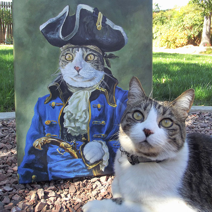 I Just Recently Finished Possibly My Best Painting Yet That My Sister Commissioned Of Her Cat