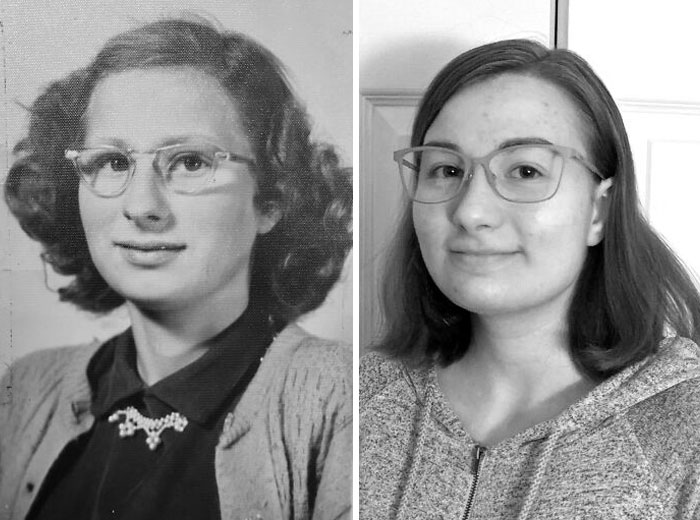 My Nana And My Little Sister, 64 Years Apart. They're Nearly Identical