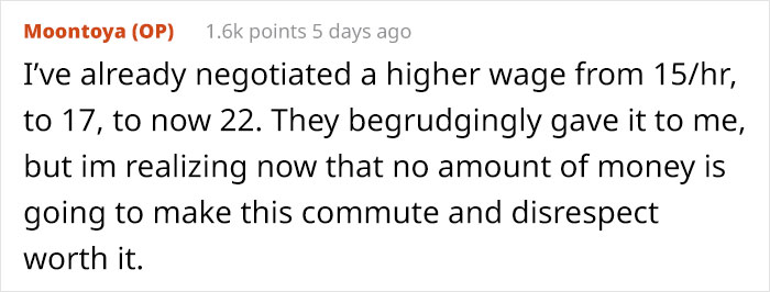 Employee Is Pushed Over The Line After Boss Berates Them For Being Late On Their Day Off Employee Is Pushed Over The Line After Boss Berates Them For Being Late On Their Day Off