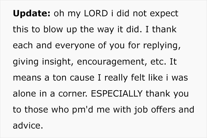Employee Is Pushed Over The Line After Boss Berates Them For Being Late On Their Day Off Employee Is Pushed Over The Line After Boss Berates Them For Being Late On Their Day Off