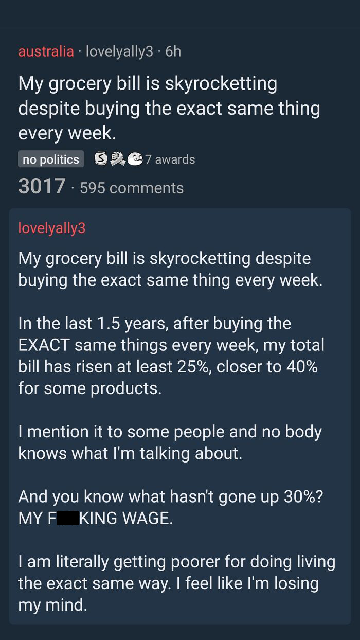 Grocery Bill Skyrocketing