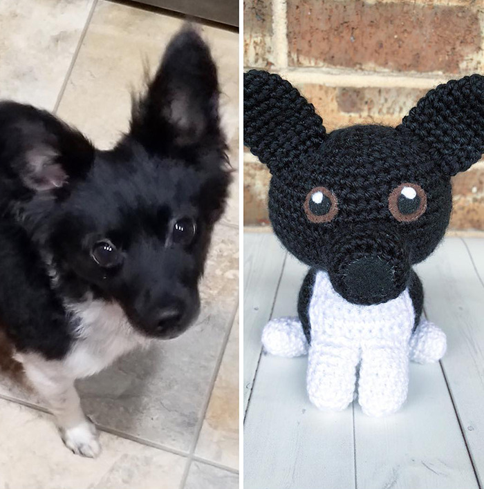 I Turn People's Dogs Into Smaller Crocheted Versions Of Them