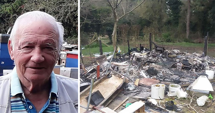 Beekeeper's Life Work Destroyed By Arsonists Who Trashed His Hives, Sheds And Greenhouse
