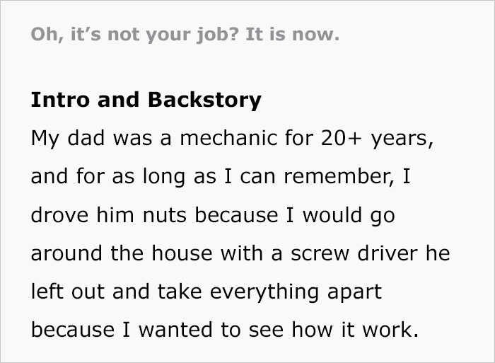“Oh, It’s Not Your Job? It Is Now”: Guy Takes Pro Revenge On Uncooperative Mechanics By Disassembling A Vehicle And Making Them Reassemble It “Oh, It’s Not Your Job? It Is Now”: Guy Takes Pro Revenge On Uncooperative Mechanics By Disassembling A Vehicle And Making Them Reassemble It