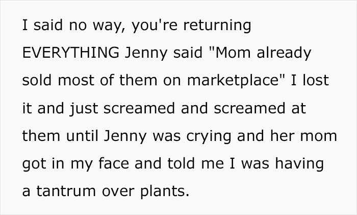 Woman Refuses To See Her Niece And Sister-In-Law After They Trim Her Houseplants And Sell The Cuttings On Marketplace Woman Refuses To See Her Niece And Sister-In-Law After They Trim Her Houseplants And Sell The Cuttings On Marketplace