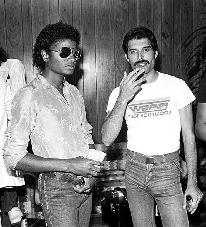 Michael Jackson And Freddie Mercury At The La Forum, 1980