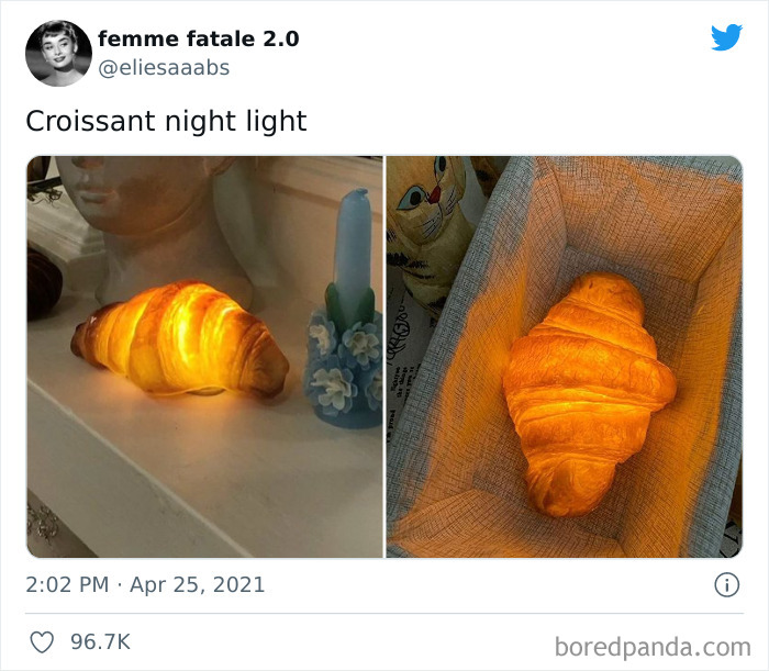 Croissant Night Light