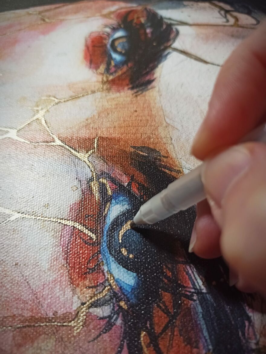 I Love To Add The Gold Touch To My Art I Love To Add The Gold Touch To My Art