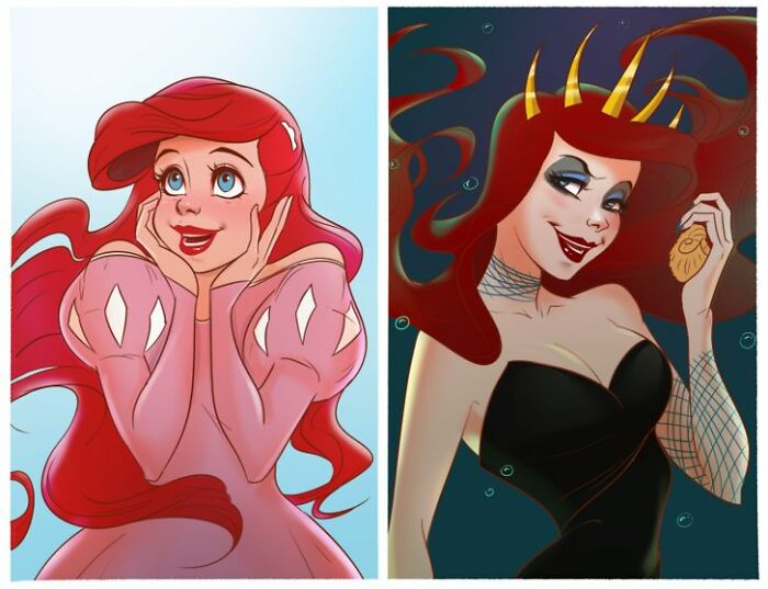 14 Disney Princesses Reimagined As Disney Villains 14 Disney Princesses Reimagined As Disney Villains