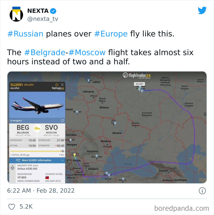 Russian Planes Over Europe Fly Like This
