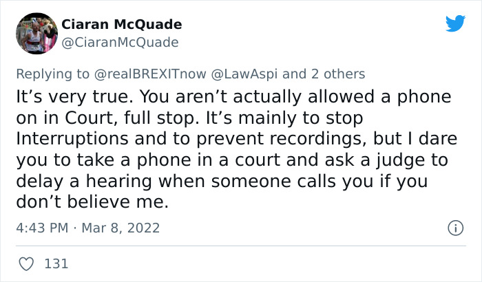 Mansplainer Too Smug For His Own Good “Lays Down” Phone Usage Etiquette In Court To Woman Who Turns Out To Be A Judge Mansplainer Too Smug For His Own Good “Lays Down” Phone Usage Etiquette In Court To Woman Who Turns Out To Be A Judge