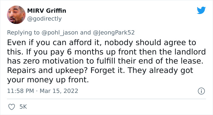 Greedy Landlord Expects This Man To Pay $12k Upfront To Move Into A Rental, Doesn't Know His Letter Is Going To End Up Igniting An Important Discussion Greedy Landlord Expects This Man To Pay $12k Upfront To Move Into A Rental, Doesn't Know His Letter Is Going To End Up Igniting An Important Discussion