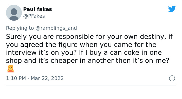 Person Tweets How They Helped Coworker Renegotiate Their Contract After Finding Out They Earn 20% Less, Sparks Debates On Twitter Person Tweets How They Helped Coworker Renegotiate Their Contract After Finding Out They Earn 20% Less, Sparks Debates On Twitter