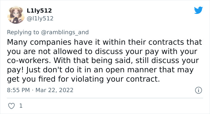 Person Tweets How They Helped Coworker Renegotiate Their Contract After Finding Out They Earn 20% Less, Sparks Debates On Twitter Person Tweets How They Helped Coworker Renegotiate Their Contract After Finding Out They Earn 20% Less, Sparks Debates On Twitter