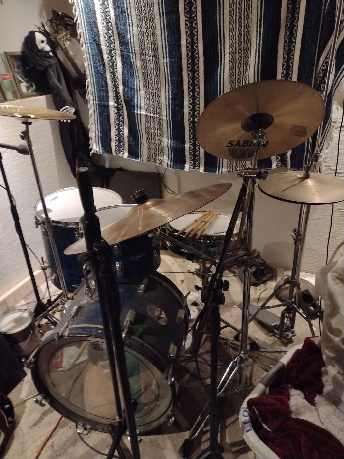 One Of Two Drum Sets Of Mine