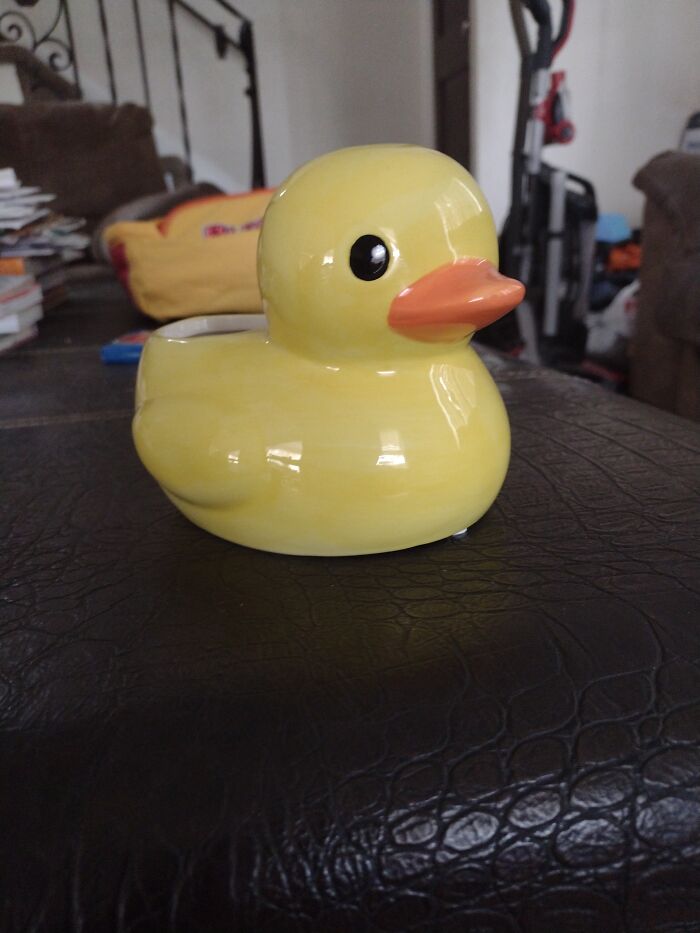 I Got This Cool Ceramic Duck From A Goodwill. Not Sure What I Wanna Use It For Yet.🤔