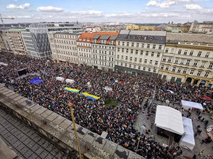 Se realizaron protestas masivas a nivel mundial contra la invasión de Rusia a Ucrania 