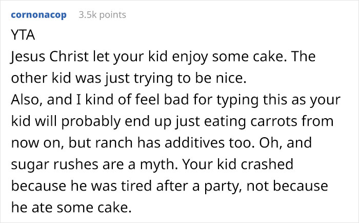 Mom Who Doesn’t Allow Her 8 Y.O. To Eat Cake Is Livid When She Finds Out His Friend Convinced Him To Eat It On His Birthday Mom Who Doesn’t Allow Her 8 Y.O. To Eat Cake Is Livid When She Finds Out His Friend Convinced Him To Eat It On His Birthday