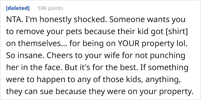 Couple Lets Neighbors' Kids Play In Their Backyard But Changes Their Mind After Neighborhood Karen Demands They Get Rid Of Their 2 Dogs Couple Lets Neighbors' Kids Play In Their Backyard But Changes Their Mind After Neighborhood Karen Demands They Get Rid Of Their 2 Dogs