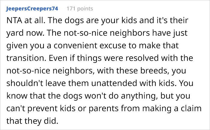 Couple Lets Neighbors' Kids Play In Their Backyard But Changes Their Mind After Neighborhood Karen Demands They Get Rid Of Their 2 Dogs Couple Lets Neighbors' Kids Play In Their Backyard But Changes Their Mind After Neighborhood Karen Demands They Get Rid Of Their 2 Dogs