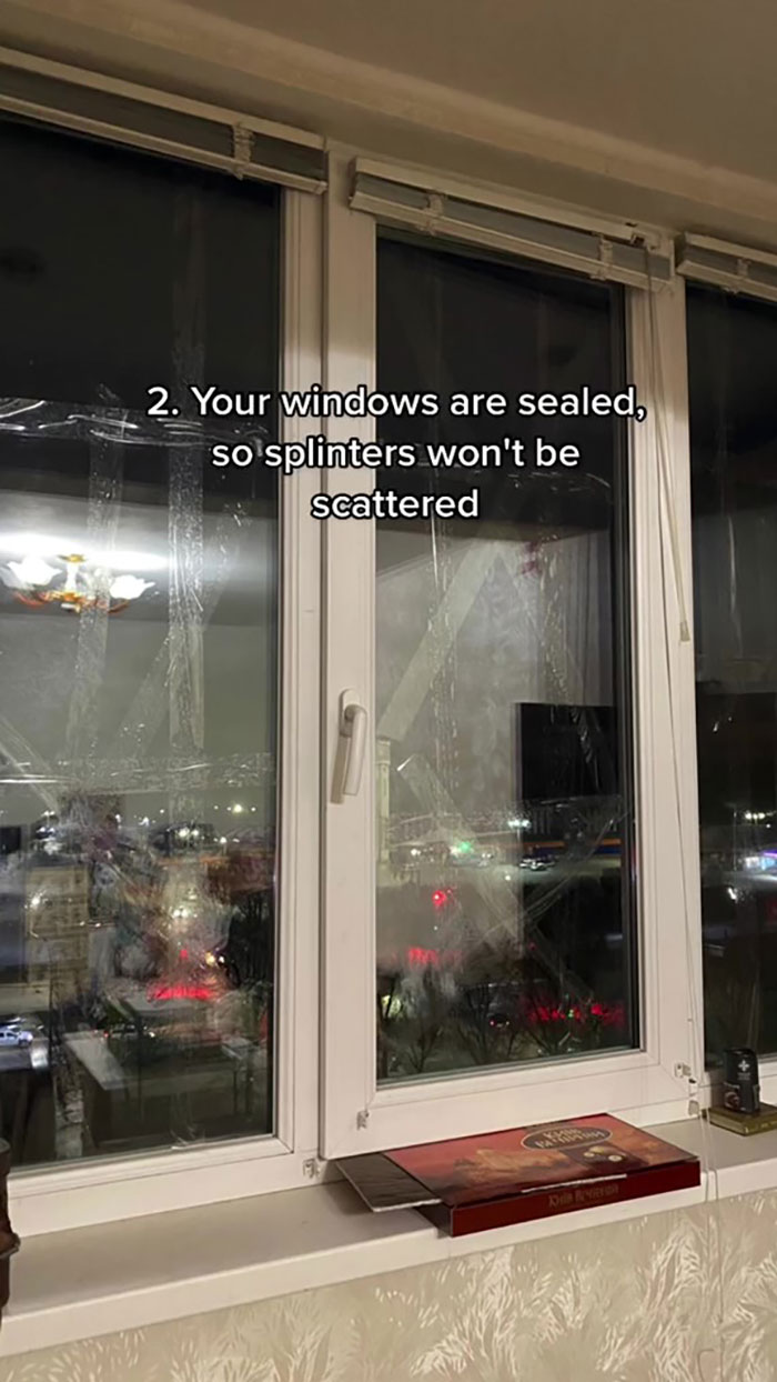 POV: You Live In Ukraine. Taping windows with scotch-tape so they wouldn't shatter