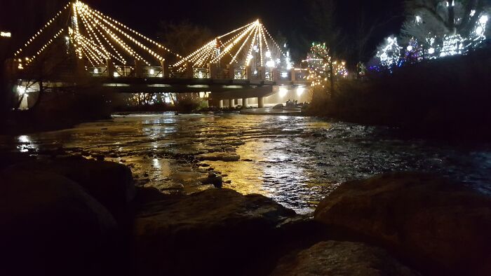 Ice Floes In A Colorado Mountain Town