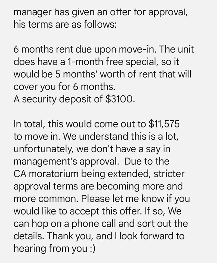 Greedy Landlord Expects This Man To Pay $12k Upfront To Move Into A Rental, Doesn't Know His Letter Is Going To End Up Igniting An Important Discussion Greedy Landlord Expects This Man To Pay $12k Upfront To Move Into A Rental, Doesn't Know His Letter Is Going To End Up Igniting An Important Discussion