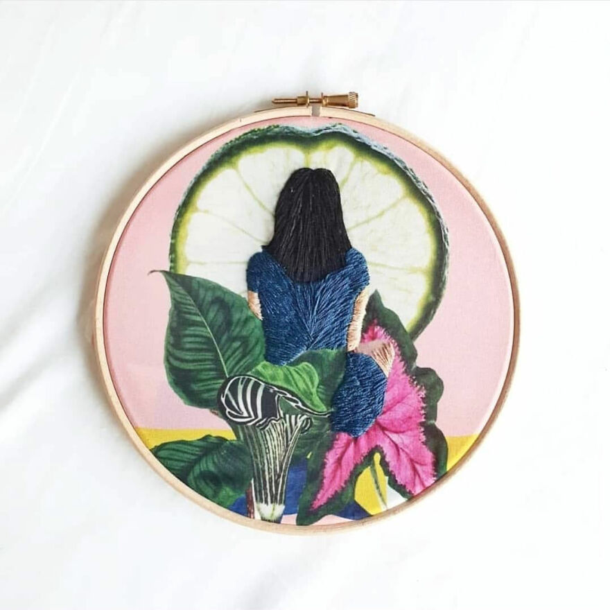 I Mix Embroidery With Printed Fabrics