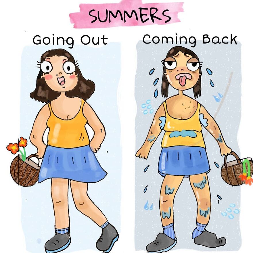 30 New Hilarious Comics About The Struggle Of A Girl That Is Totally Relatable