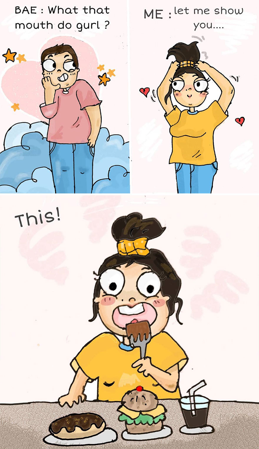 30 New Hilarious Comics About The Struggle Of A Girl That Is Totally Relatable