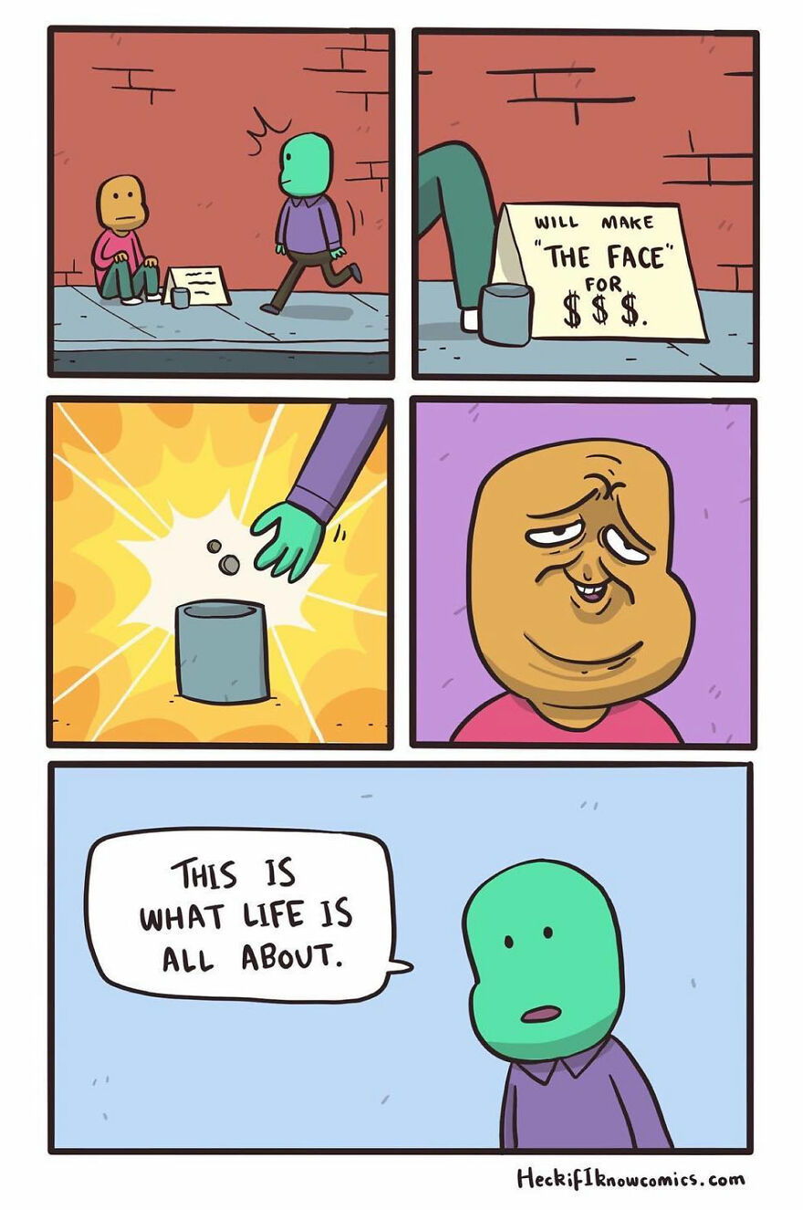 Artist Shows In Hilarious Comics The Absurdity Of Our Lives