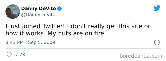 This Was Danny Devito's First Tweet