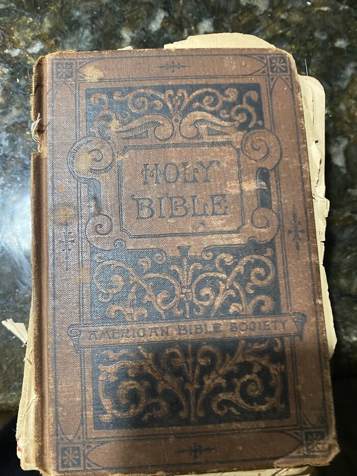 Bible With 1889 Inscription