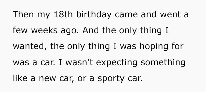 Family Drama Ensues As These Parents Gifted Their Older Son A Car On His 18th Birthday But Disappointed The Younger One When He Turned 18 Family Drama Ensues As These Parents Gifted Their Older Son A Car On His 18th Birthday But Disappointed The Younger One When He Turned 18
