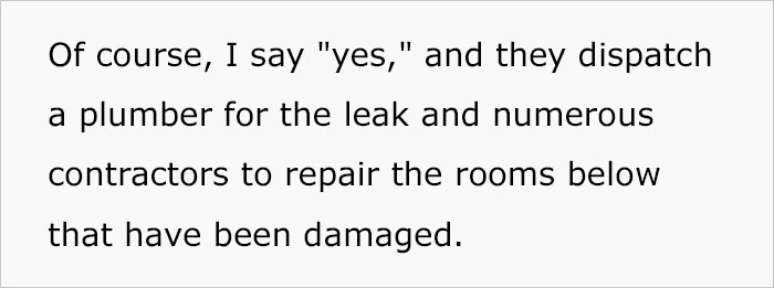 Landlord Refuses To Fix A Leak, Gets A $8,000 Bill To Repair The Damage That The Water Did To Other Apartments