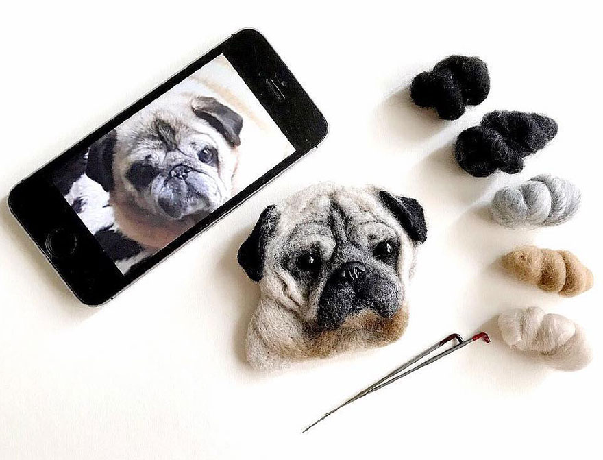 I Use Sheep's Wool To Create Realistic Felted 3D Portraits Of Animals