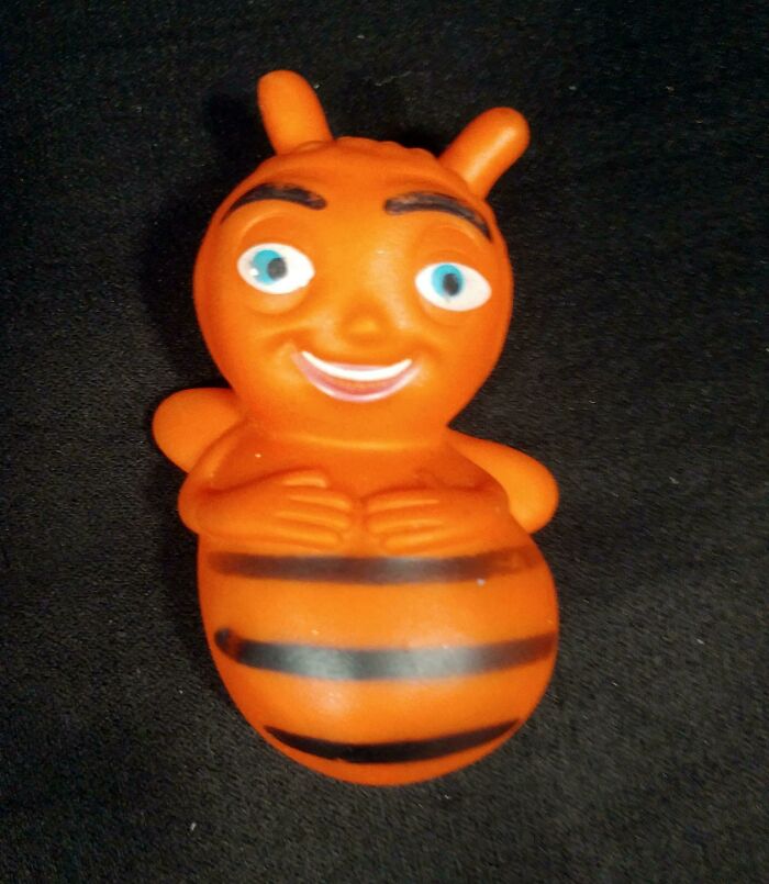 Off-Brand Barry B. Benson (From The Bee Movie) I Found In My House. He Absolutely Will Steal Your Soul And Eat Your Children 