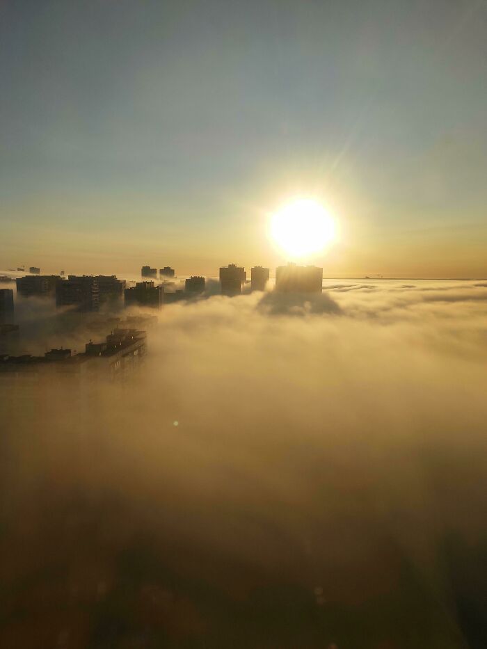 Misty Morning In Kyiv, Ukraine