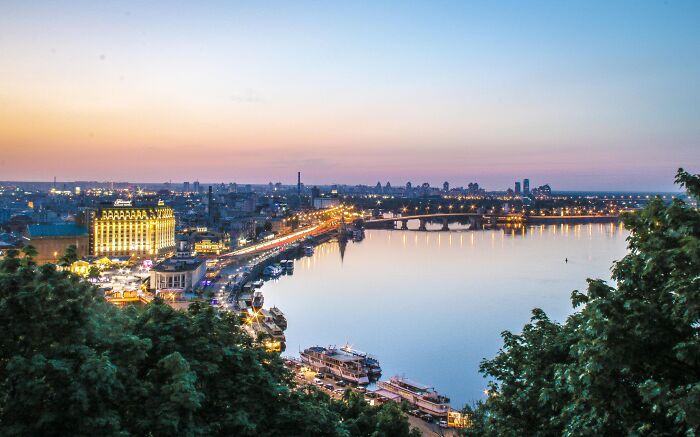 Sunset In Kyiv, Ukraine