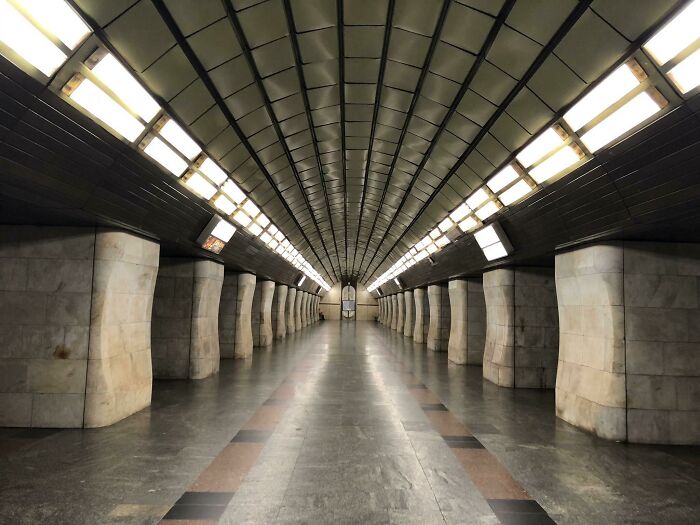 Another Beautiful Subway Station In Kyiv. It Is Even More Beautiful As It Looks Like In The Picture