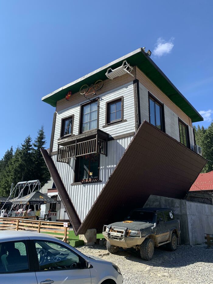 This Upside Down House In The Carpathian Mountains, Ukraine