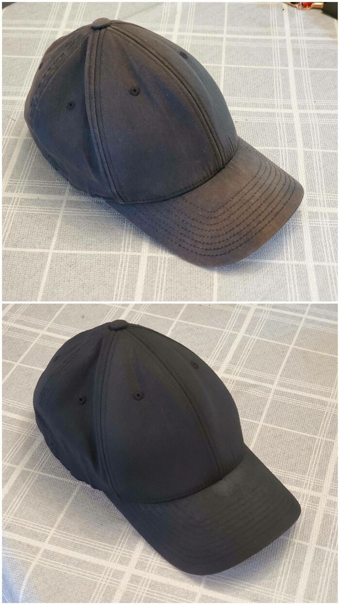 I Had Some Leftover Fabric Spray Paint And Decided To Freshen Up My Most Worn Hat